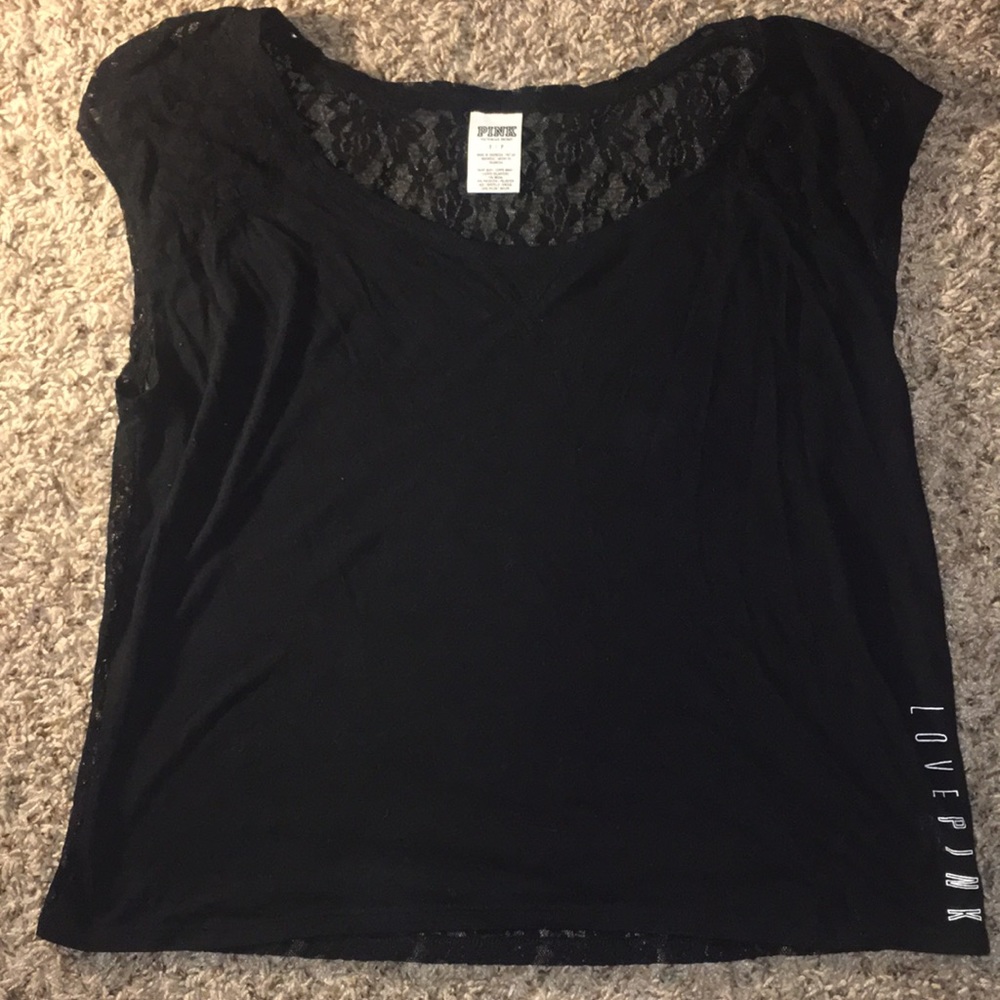 All Black shirt with a lace back